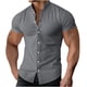 thumbnail image 2 of pstuiky camisetas de hombre, Camiseta deportiva de manga corta con cuello fino para hombre, estilo europeo y de primavera/verano ropa de hombre xxl, 2 of 5