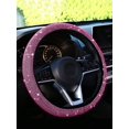 thumbnail image 1 of 1pc Rhinestone Decor Car Steering Wheel Cover, 1 of 4