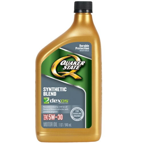Quaker State 550030990 Synthetic Blend 5W30 Lubricant Motor Oil 1 Quart