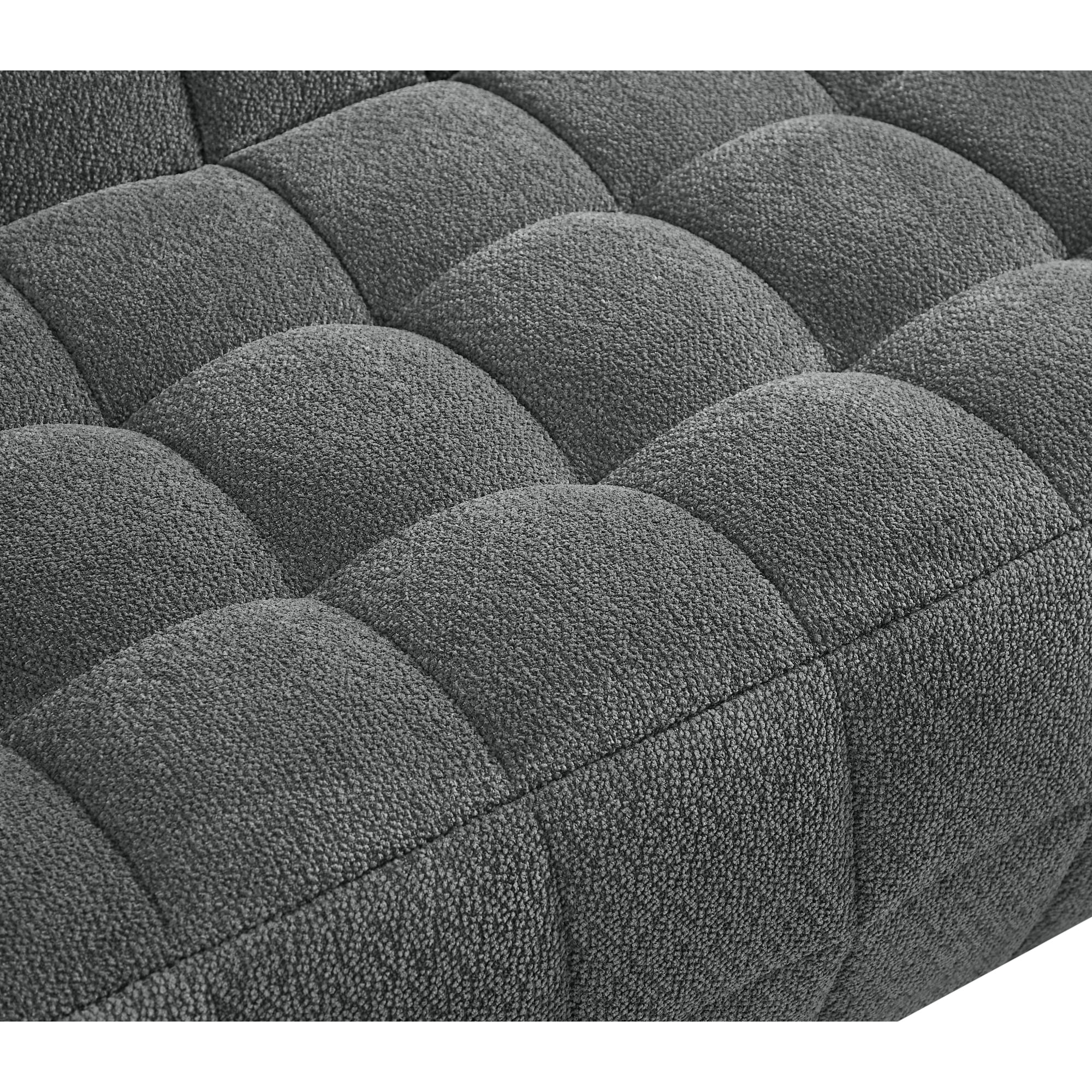 Jopath 65" Oversized Loveseat Sofa Deep Seat Corduroy Couch,Full Compression Sofa,No Assembly Required,Grey