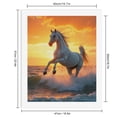 thumbnail image 2 of Paint By Numbers Kit for Adults Beginner - Majestic White Horse Sunset Waves DIY Canvas Painting Kits for Adults, Frameless Paint By Number for Adults for Home Wall Decor 16x20 Inch, 2 of 7
