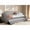 Gray, variant on Baxton Studio Ally Modern and Contemporary Beige Fabric Upholstered Twin Size Sofa Daybed with Roll-Out Trundle Guest Bed