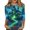Green, variant on Halloween Tops for Women Bat Castle Crew Neck Horror T Shirts Bone Pumpkin 3/4 Sleeve Spooky Shirts, 3XL