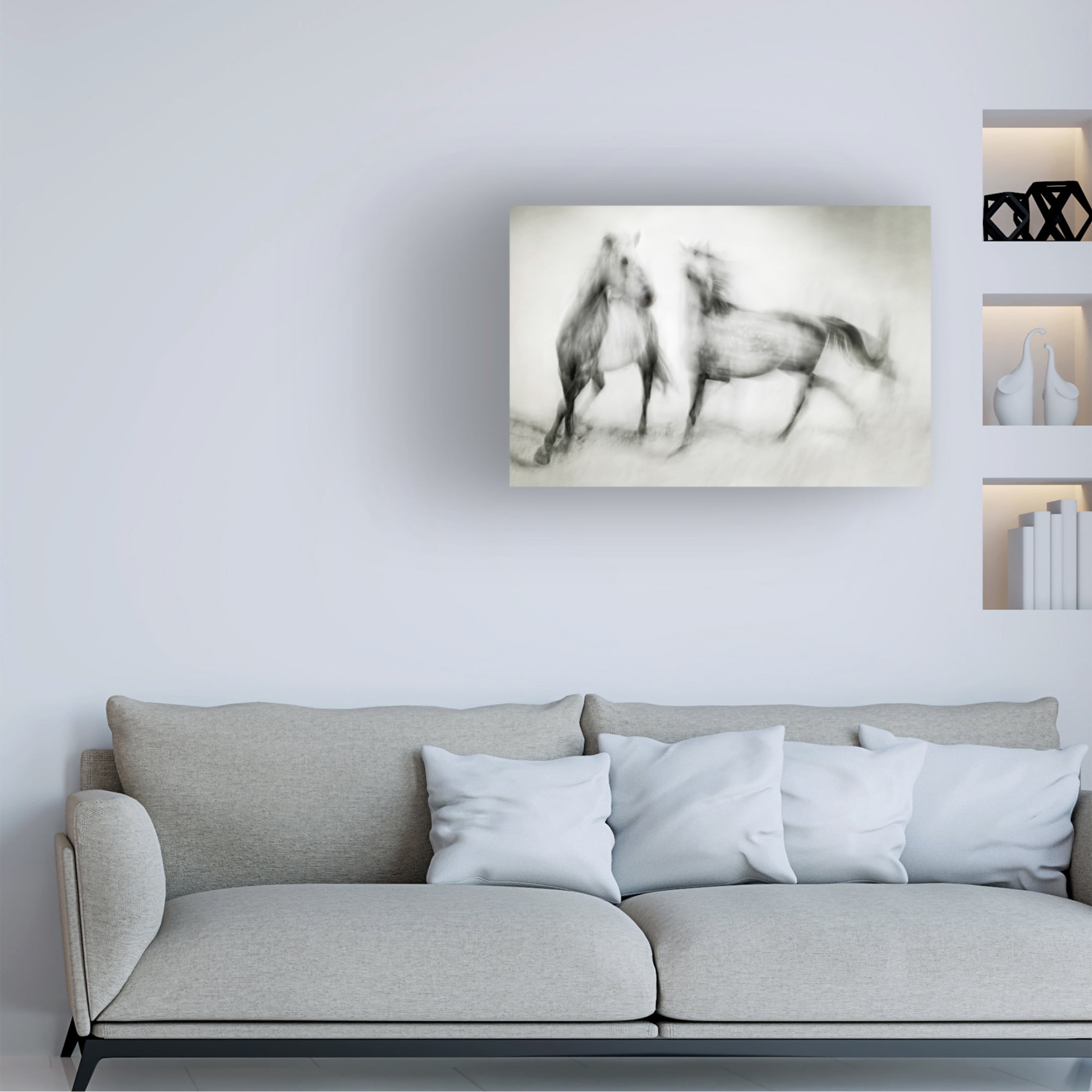 Canvas Wall Art - Martine Benezech 'Shivers' Wall Art for Living Room, Bedroom, or Office D?cor by Trademark Fine Art - 19 x 12 Inches