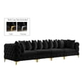 thumbnail image 2 of Meridian Furniture Tremblay Black Velvet Modular Sofa, 2 of 4