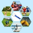 thumbnail image 5 of Uxcell Safety Whistle, Aluminum Outdoor Survival Whistle for Hiking, Blue 12 Pack, 5 of 5
