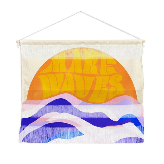 Society6 SunshineCanteen Make Waves Fiber Wall Art 47" x 32"