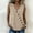 Beige, variant on Women's Asymmetrical Button Down Sleeveless Linen Blouse V Neck Summer Tank Top Beige L