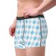 thumbnail image 2 of Balery Blue and White Squares Calzoncillos bóxer para hombre, ropa interior de algodón suave y transpirable con cinturilla de nailon-Medium, 2 of 5