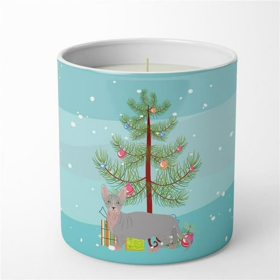 Carolines Treasures CK4566CDL 3.75 x 3.25 in. Unisex Bambino No.1 Cat Merry Christmas 10 oz Decorative Soy Candle