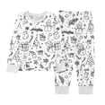 thumbnail image 5 of Cozy Themed Girls Pajama Long Sleeve Top And Pants Cute Holiday Print Sleepwear For Children Soft Loungewear For Festive Family Nights Home Comfort Outfit, 5 of 5