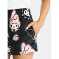 thumbnail image 4 of Sanrio Women's My Melody and Kuromi Print Plush Fleece Shorts, Sizes XXS-XXL, 4 of 5