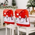thumbnail image 2 of Naiovety Funda de silla de Navidad no tejida Papá Noel Muñeco de nieve Comedor Funda de asiento Funda de protección para muebles de juego de Kits de decoración para fiestas, 2 of 6