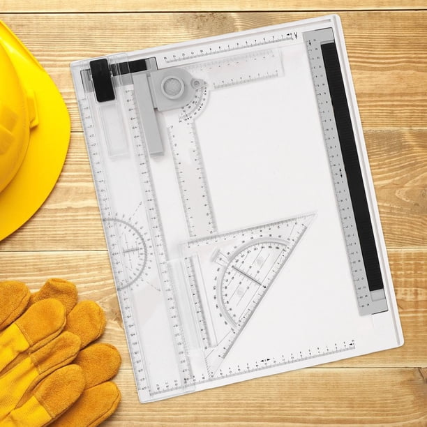 Houderco 1Jgo Tablero De Dibujo Transparente Portátil Con Herramientas Precisas Para Y Bocetos En Viaje