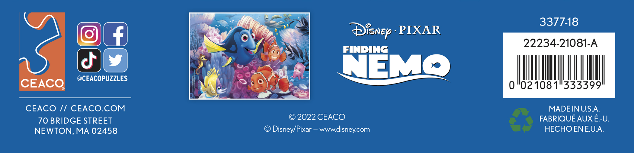 Ceaco - Disney - Nemo and Friends - 1000 Piece Interlocking Jigsaw Puzzle