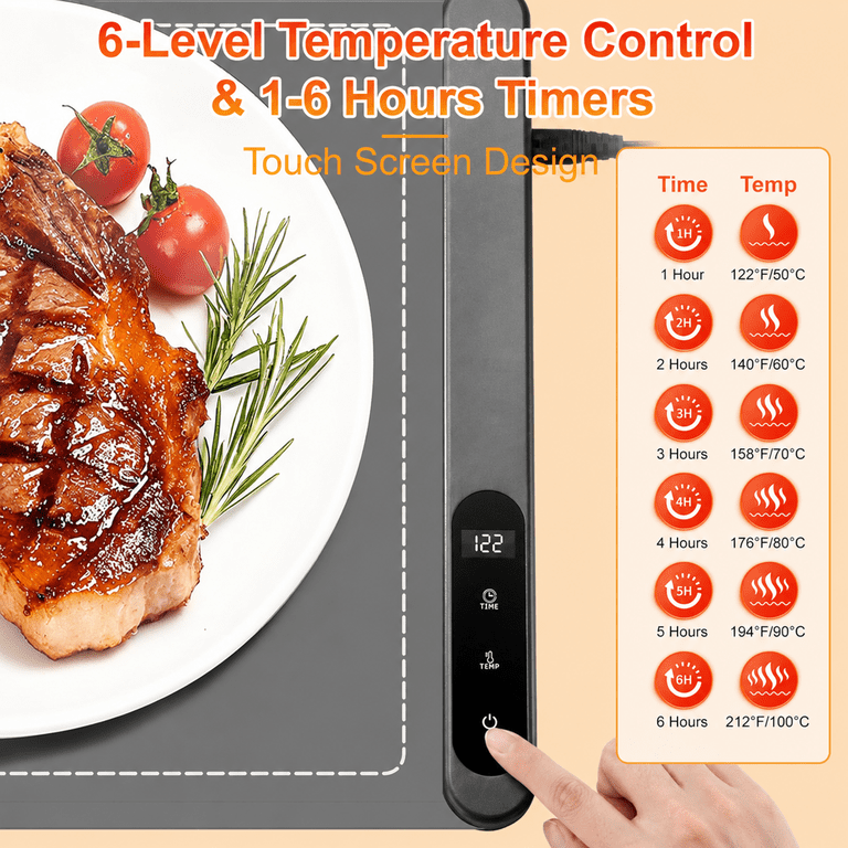 MQ Electric Warming Tray 43x14 Inch with 6 Temperature Settings photo 4