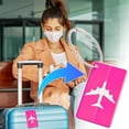 thumbnail image 5 of tzyudk Aluminium Alloy Luggage Tag For Suitcase Bag Tags For Baggage Handbag School Instrument Tag Label Travel Affordable Useful Hot Pink Metal, 5 of 5