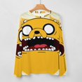 thumbnail image 5 of Adventure Time Women's Pajama Top 3D Digital Print Sleepwear Trendy Crewneck Pullovers Long Sleeve Shirts XL, 5 of 8