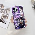 thumbnail image 3 of Funda de teléfono de Anime Demon Slayer para iPhone, cubierta trasera a prueba de golpes, mate caramelo, lo último de Japón, 15, 14, 13, 12, 11 Pro Max, XR, XSMAX, 7 Plus, 3 of 5