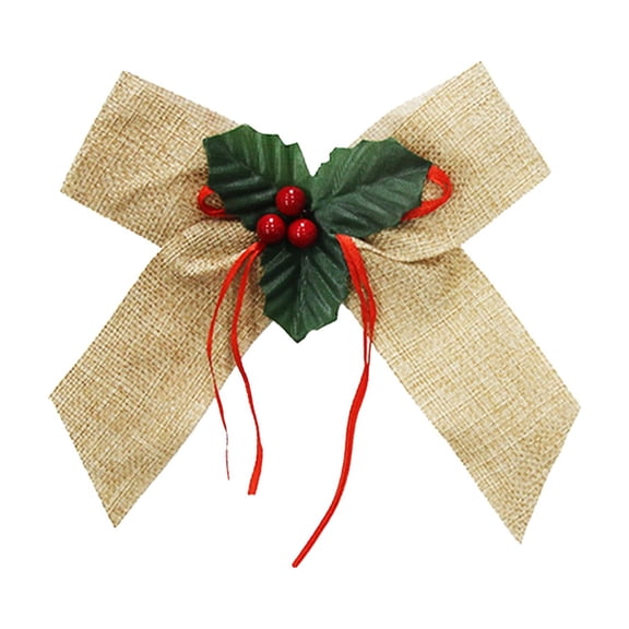 Penkiiy Christmas Bows with Realistic Red Berries Pine Cone Needles, 14.17"x16.4"Christmas Wreath Bow for Front Door Wreath Home Indoor Outdoor