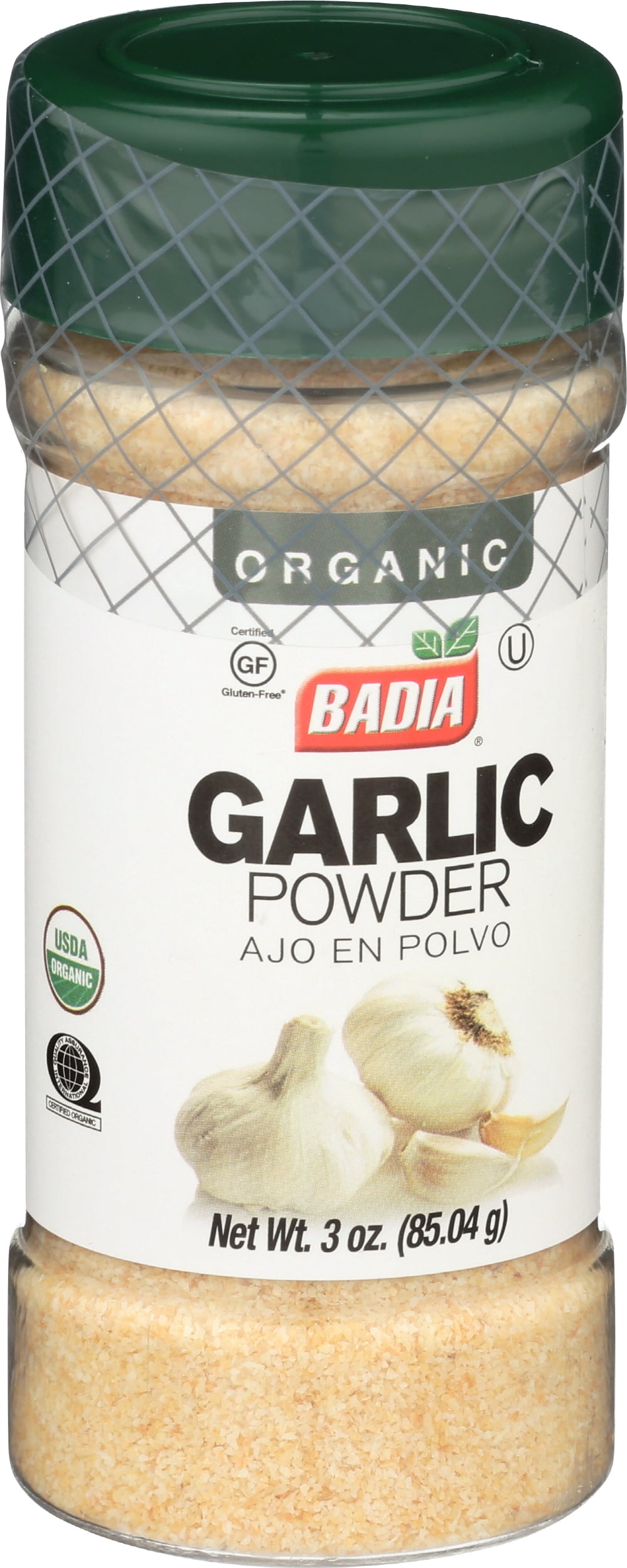Pack of 8, Badia Organic Garlic Powder, 3 oz