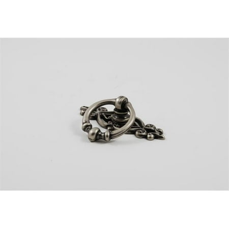 Pull Backplate - Residential Essentials 10247AP Cabinet Ring Pull with Backplate, Aged Pewter
