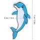thumbnail image 2 of 20 piezas parches para planchar, parches bordados de delfines para coser, 2 of 5