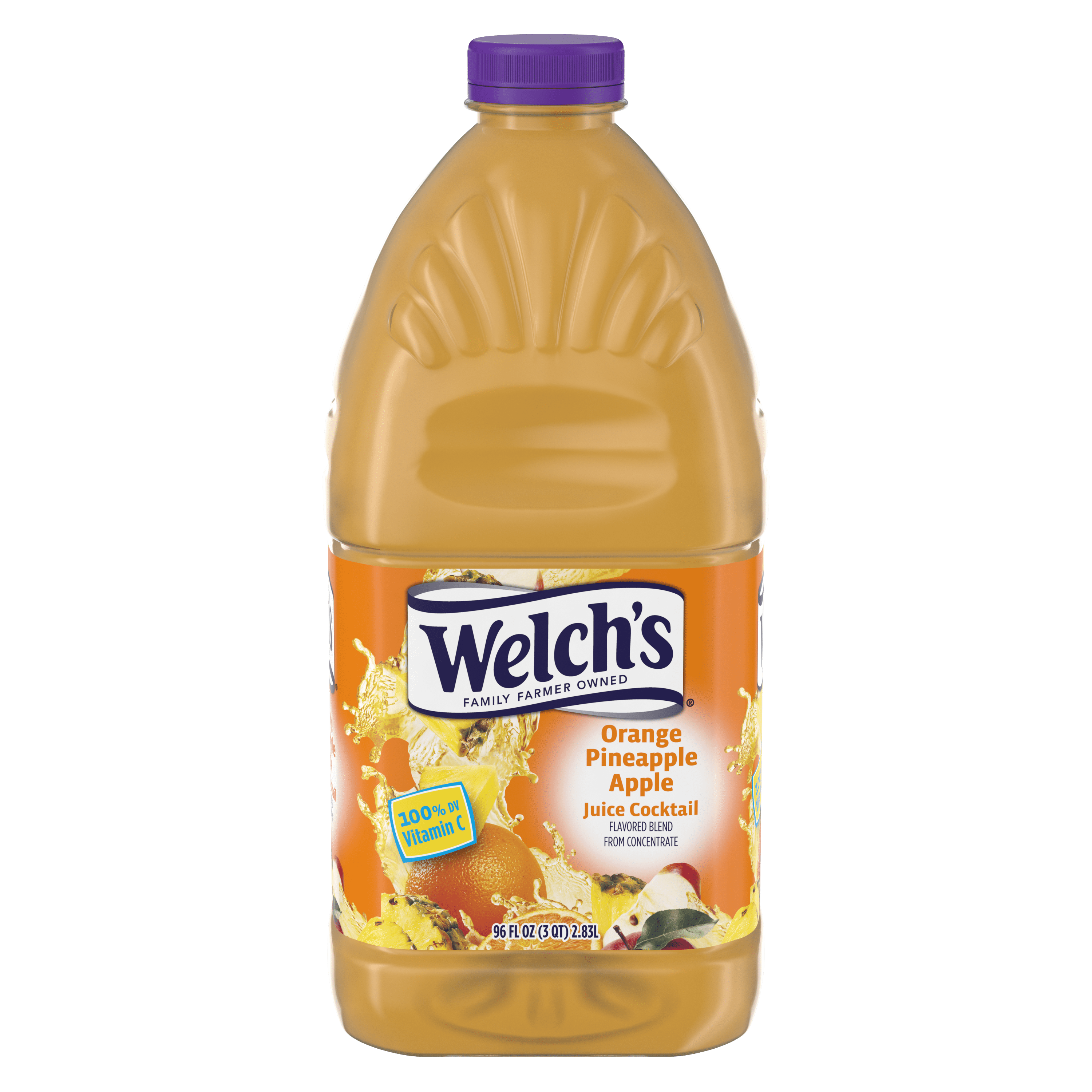 Welch's Orange Pineapple Apple Juice Cocktail, 96 fl oz Bottle