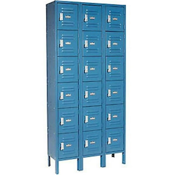 Paramount Locker Six Tier - Blue - 12 x 18 x 12 in.