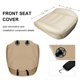 thumbnail image 5 of Funda de asiento de coche BOPUOVRE, lujosa, piel sintética, color beige, ajuste universal, 5 of 8