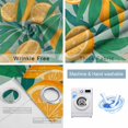 thumbnail image 2 of Fsddascl Orange Lemon Blackout Curtains for Bedroom/Living Room, Thermal Insulated Kitchen Curtains, Minimalist Tropical Retro Green Palm Leaf Grommet Darkening Window Treatment Drapes 27.5"x39"x2, 2 of 6