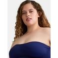 thumbnail image 4 of Time and Tru Women’s and Women’s Plus Bandeau Twist Front One Piece Swimsuit, Sizes XS-3X, 4 of 5