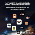 thumbnail image 5 of 4K Wireless Gaming Console with Dual Player Mode - X2 HD Console for Family Fun (PS3 Compatible, 64GB+), 5 of 24