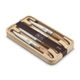 thumbnail image 2 of Laguiole Expression Bakelite Olive Wood 4 Piece Steak Knife Set, 2 of 6