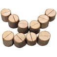 thumbnail image 3 of 10Pcs Wooden Place Card Holder Wedding Party Stump Shape Table Clip Card Stand Home Party Decorations, 3 of 8