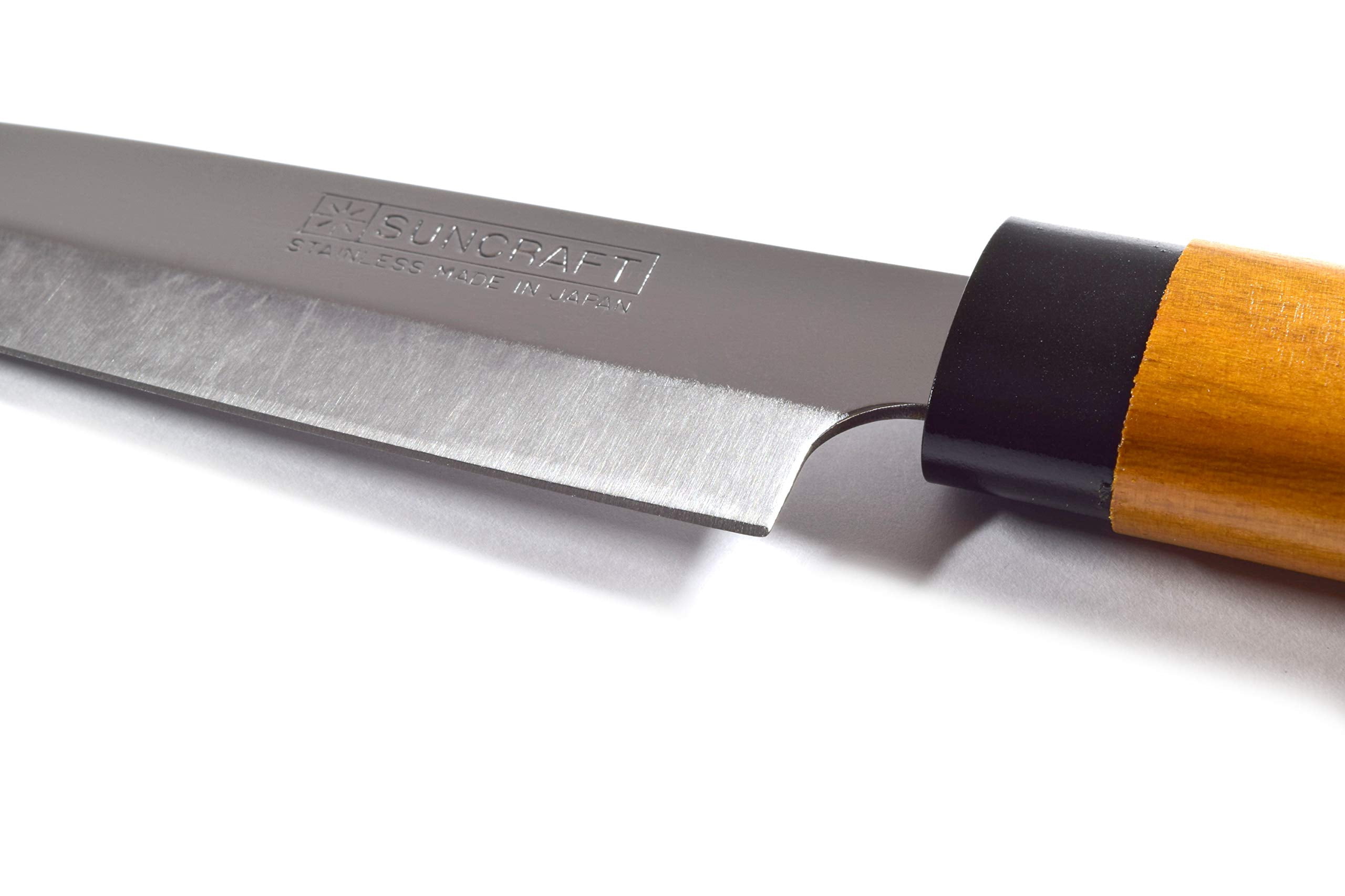 Small Fruit Knife with Wooden Sheath, 8.5-Inch Stainless Steel Utility Knife for Fruit and Vegetable Prep