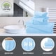 thumbnail image 2 of Juego de toallas Cosy Family de microfibra, 8 piezas, color aguamarina, 2 of 7