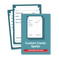 thumbnail image 1 of Cartas Personalizadas de Hechizos Roll & Play Press Paquete de 50 DnD 5E, 1 of 1