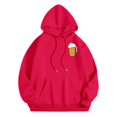 thumbnail image 6 of Women's Oktoberfest Printed Drop Shoulder Hoodie for Everyday Wear and Casual in Autumn/Winter Season Red 4XL, 6 of 7