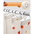thumbnail image 4 of Fall Thanksgiving Shower Curtain Set ，Waterproof Fabric Shower Curtains Pumpkin Maple Leaf Dwarf Linen Pastoral Shower Curtains for Bathroom,Bathroom Decor 72"x78", 4 of 7