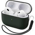 thumbnail image 1 of Yanonmyfd Funda Silicona para AirPods Pro 2 (2022/2023), Estuche de Silicona Líquida para AirPods Pro 2.ª con Cordón, LED Frontal Visible y Compatible con USB-L/USB-C - Negro,Verde Medianoche, 1 of 27