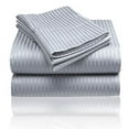 thumbnail image 3 of 1800 Series Embossed Striped Bed Sheet Collection 4-Piece Ultra Soft Microfiber, 3 of 9