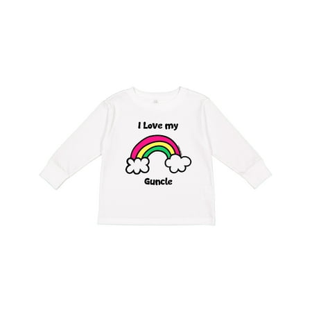 

Inktastic I Love my Guncle Boys or Girls Long Sleeve Toddler T-Shirt