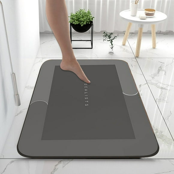 TIMIFIS Bathroom Rugs Diatomite Bathroom Water Absorbent Floor Mats Bathroom Doorway Non Slip Foot Mats Sink Toilet Drying Floor Mats Bath Mat