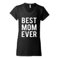 thumbnail image 2 of Wild Bobby, Best Mom Ever Mothers Day Gift, Mother's Day, Women Standard V-Neck Tee, Black, Small, 2 of 3