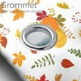 thumbnail image 3 of Fall Shower Curtain Set Maple Leaves Autumn Thanksgiving Harvest Pumpkin Bathroom Sets Decor Accessories with Non-Slip Rug Toilet Lid Cover Bath Mat and 12 Hooks, 72x72 Inch, 3 of 4