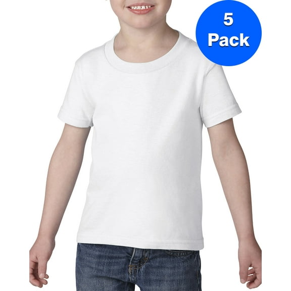 Boys Heavy Cotton 5.3 oz. T-Shirt 5 Pack