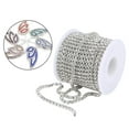 thumbnail image 3 of DIY Crystal 10 Yard Rhinestone Close Chain Craft DIY Clear Trim Sewing Craft Silver, 3 of 9