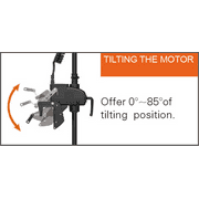 Haswing Black Freshwater Joystick Steer 40 Shaft 55 lb Thrust Electric Bow Mount Trolling Motors