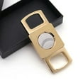 thumbnail image 7 of Gold Cigar Cutter Portable Metal Sharp Guillotine Cigar Outdoor Travel Stainless Steel Cigar Scissors for COHIBA Cuban Puro (Gun gray), 7 of 7